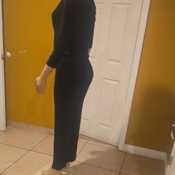 Michael Stars Black Off-Shoulder Jumpsuit - Picture 2 of 5